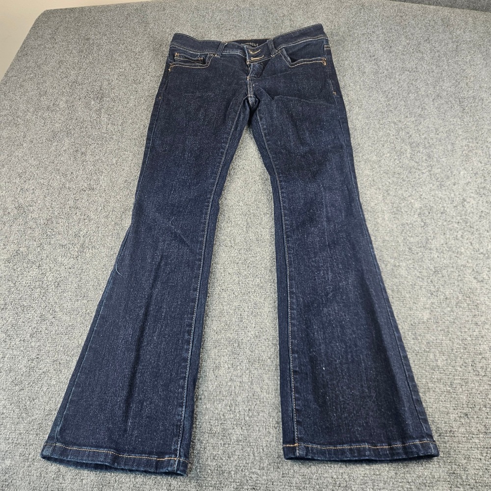 JCP Super Soft Premium Denim Bootcut Jeans Dark‎ Wash 30/10P Petite Indigo